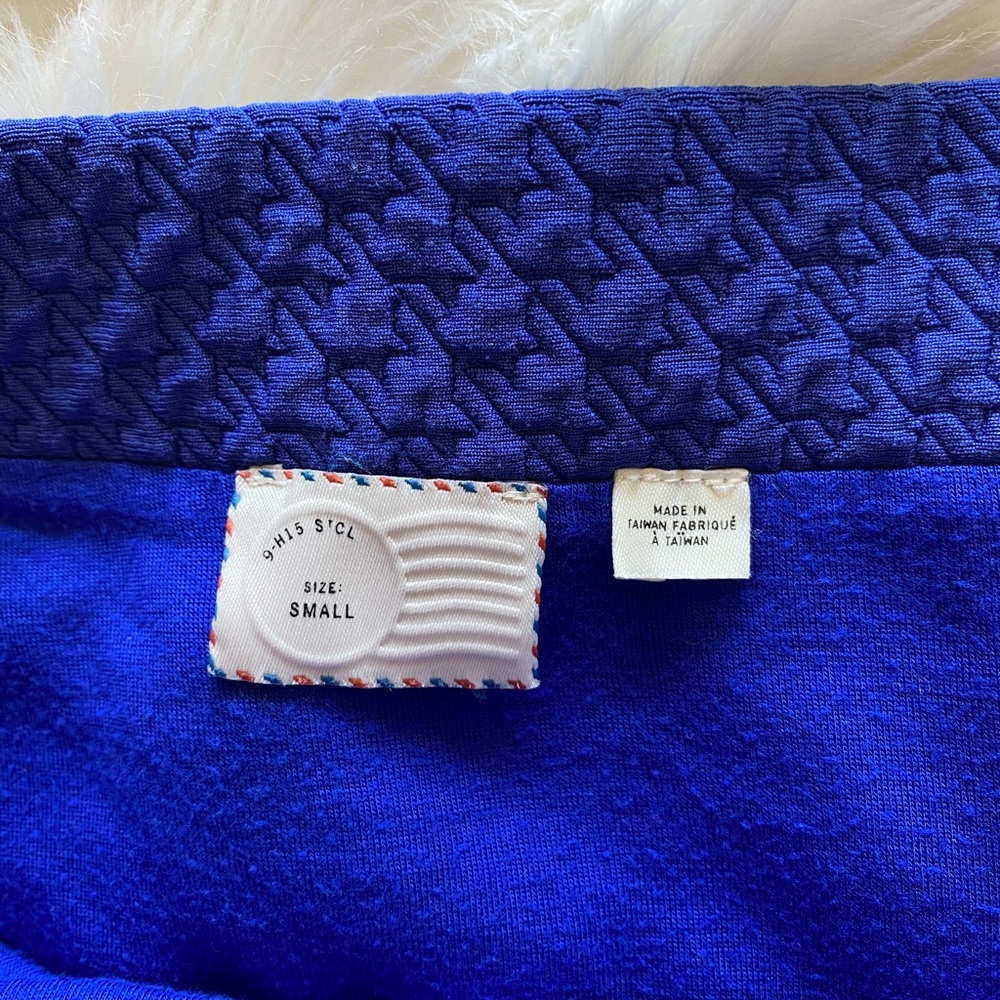 Anthropologie Postage Stamp Blue Skirt - Picture 3 of 8